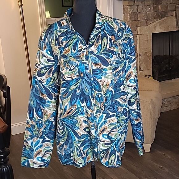 Alfred Dunner plus sz zip front jacket. - Picture 1 of 9